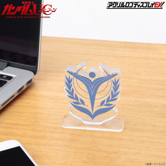 PRE-ORDER : Acrylic Logo Display EX Mobile Suit Gundam UC First Earth Federation Government Mark