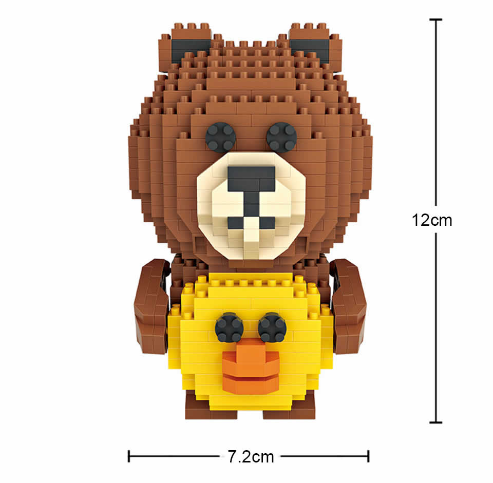 LOZ 9739 Line Town Brown&Sally 700pcs