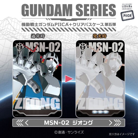 PRE-ORDER : Gundam Series PIICA+ Clear Pass Case Vol.5