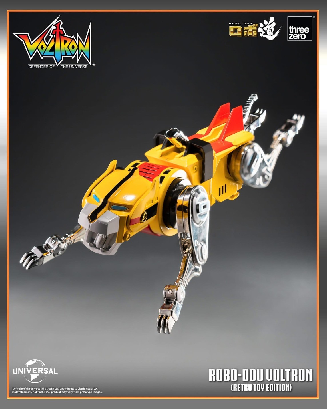 Pre-order : Voltron: Defender of the Universe ROBO-DOU Voltron (Retro Toy Edition) by Threezero