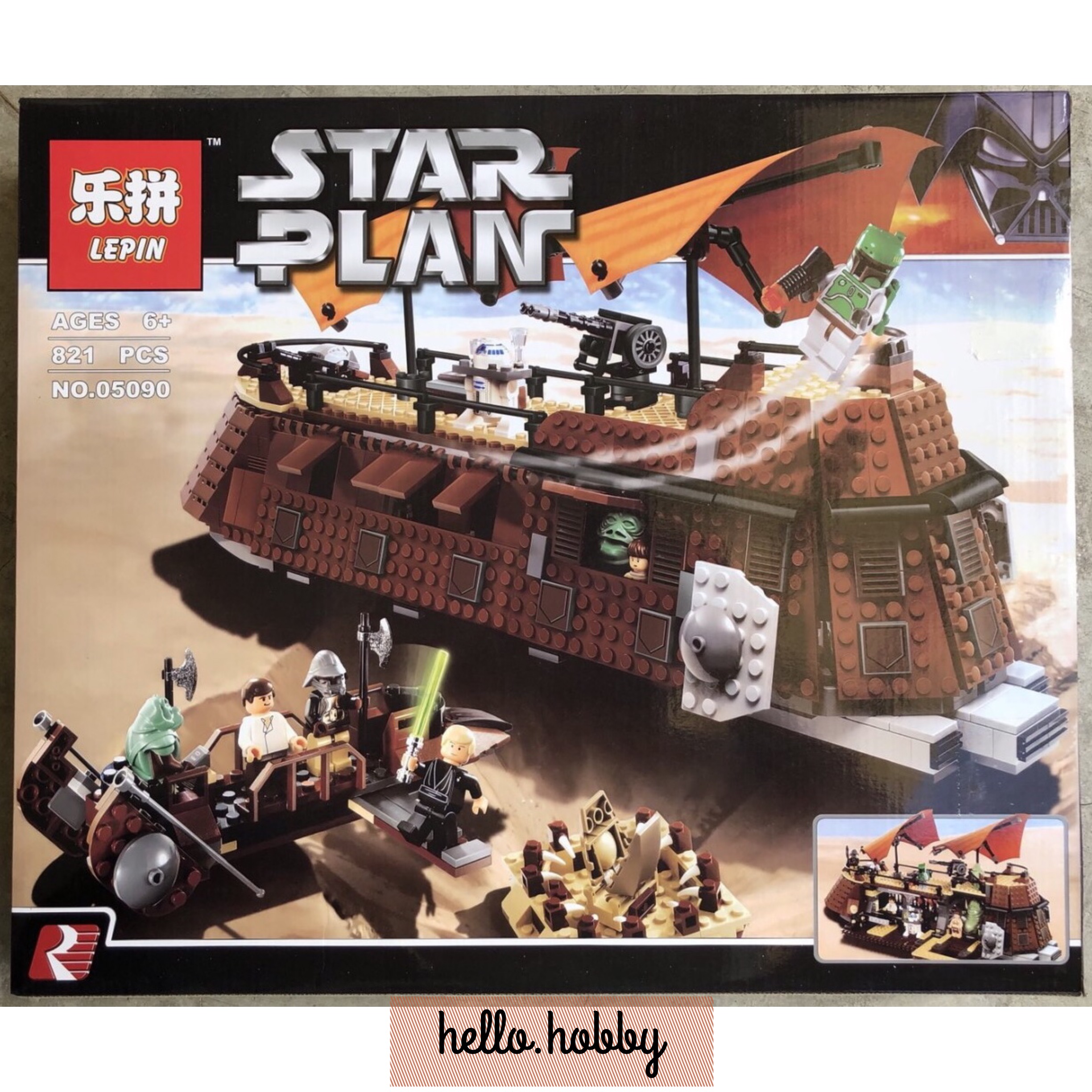 Lepin 05090 Star Wars Jabba's Sail Barge 821pcs