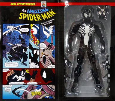 RAH No.251 The Amazing-Spider Man - Black Symbiote Spider-Man (Alien Costume Comic Ver.) 1/6 Scale by Medicom Toy