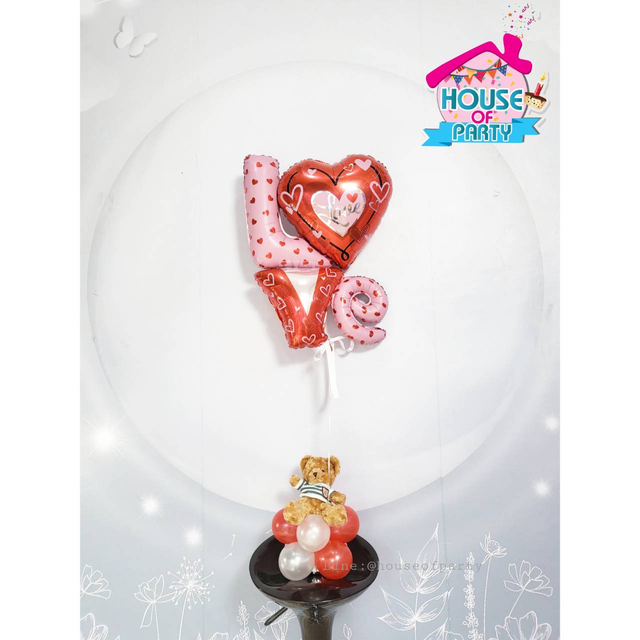 Love you with my bear (สั่งทาง Line@houseofpartyนะคะ)