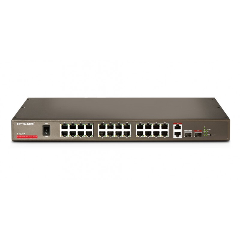 IP-COM F1226P 24-Port Fast Ethernet+2*SFP Web-smart PoE Switch