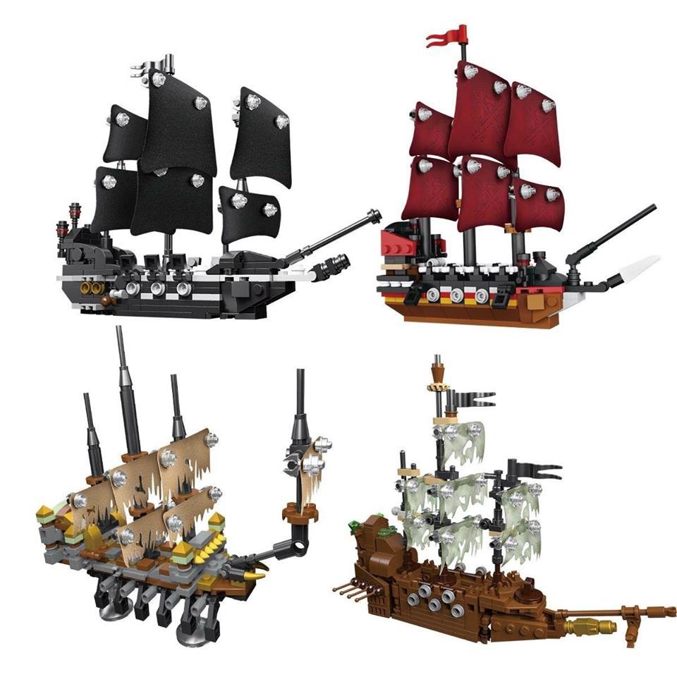 Lepin 03058 A-D Pirates of the Carribean 4 in 1 set