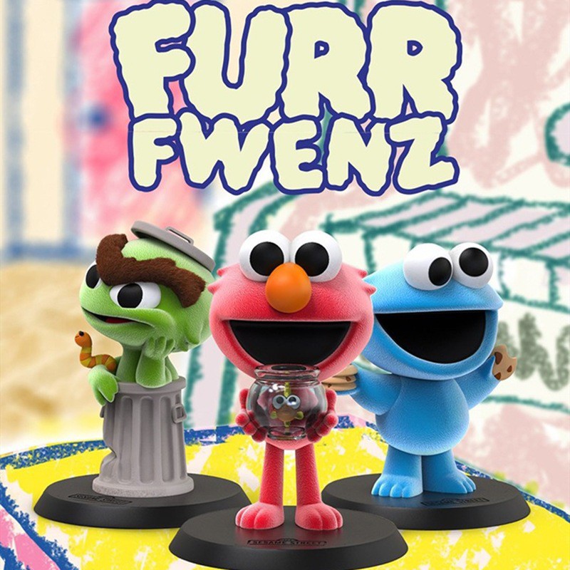 Fur Fwenz : Sesame Street Series Blind Box by Mighty Jaxx (Set of 6+3 secrets)