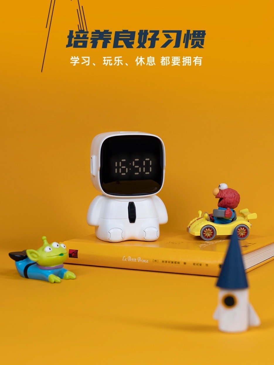 นาฬิกาปลุกตั้งโต๊ะ Astronaut Big Head Alarm Clock