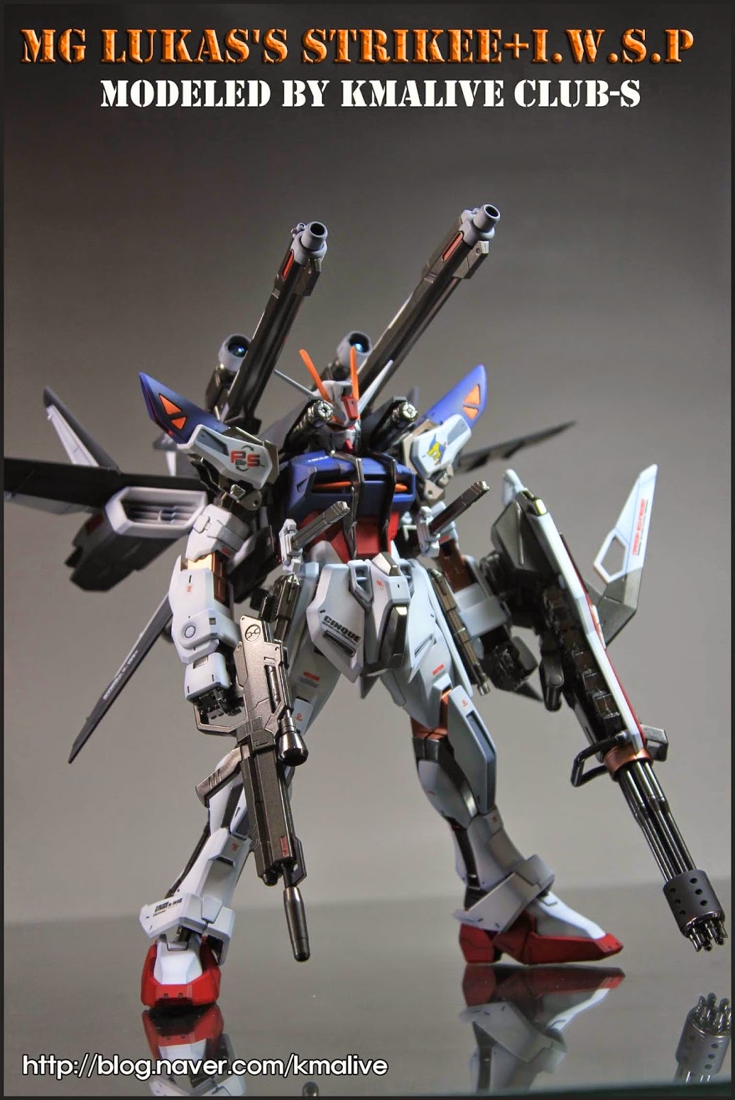 MG 1/100 GAT-X105E Strike E+I.W.S.P Lukas O'Donnell Custom by Bandai