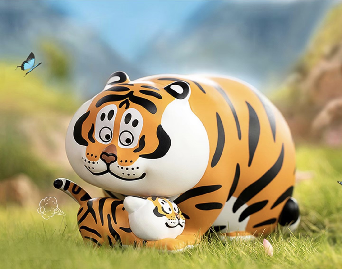 Fat Tiger Panghu & Baby Series 2 Don’t Go Home Play Outside by 52Toys (Set of 6+1secret)