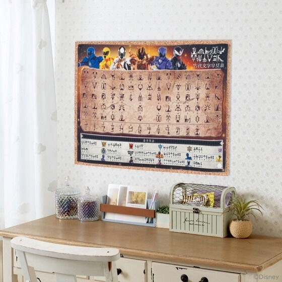 PRE-ORDER : Ohsama Sentai King-Ohger Chikyu Characters/Ancient Characters Quick Reference Chart Half Big Towel