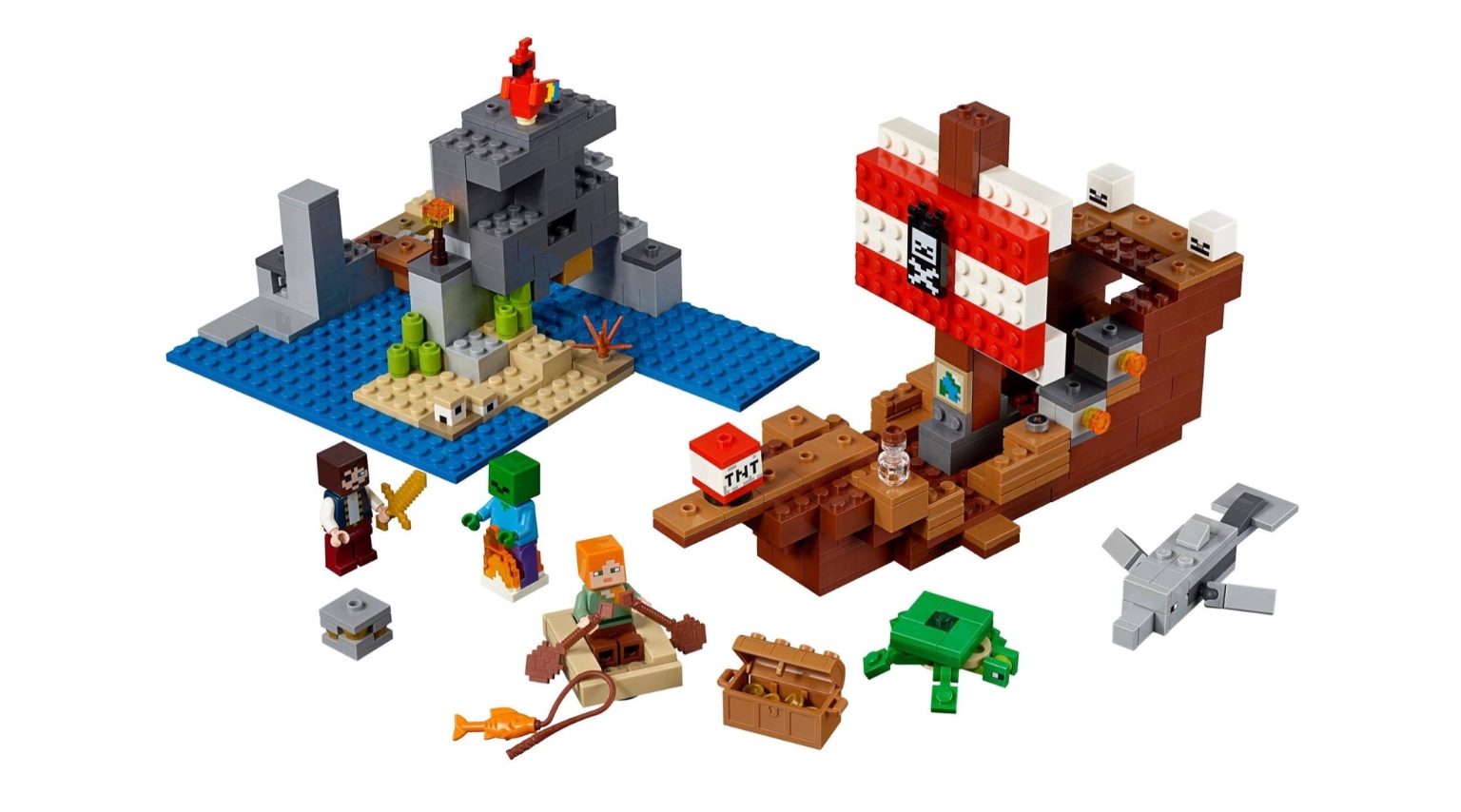 SY 1270 Minecraft The Pirate Ship Adventure 417pcs