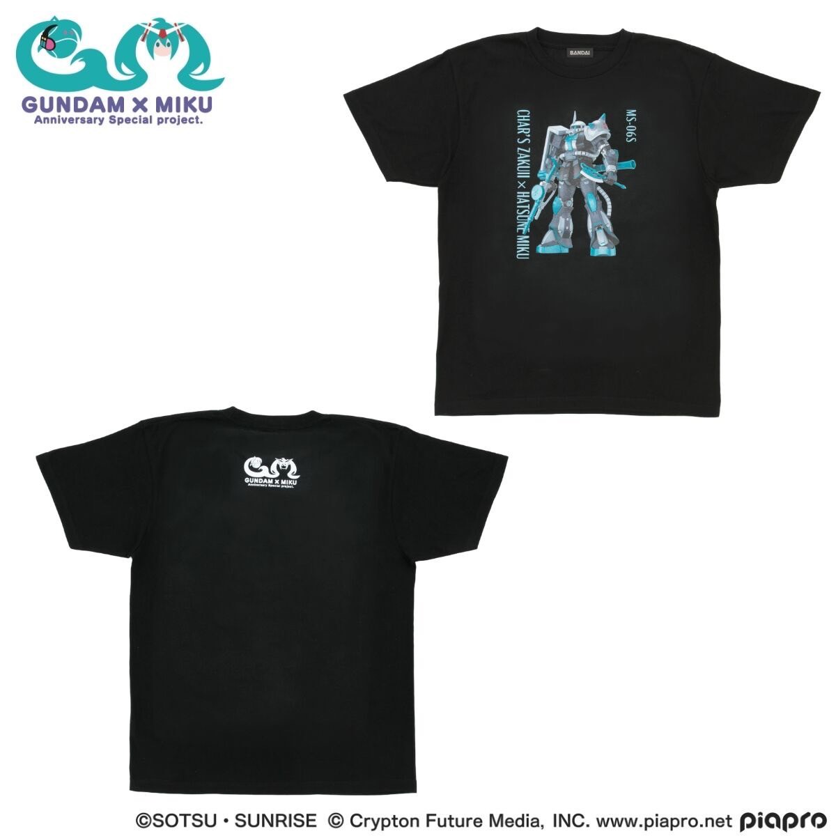 PRE-ORDER : Gundam 45th Anniversary x Hatsune Miku T-shirt