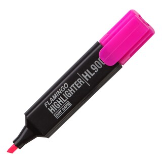 ปากกาเน้นข้อความหัวตัด หมึกสีชมพู ฟลามิงโก้ HL900