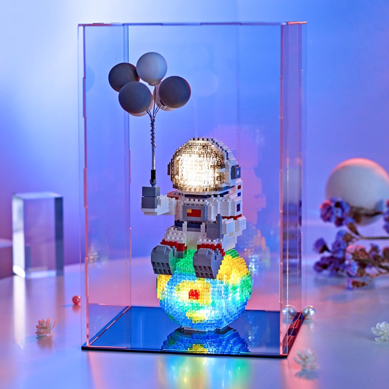 Yapin 6906 Astronaut 1368pcs ชุดนักบินอวกาศมีไฟ