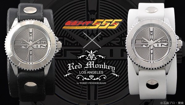 PRE-ORDER : Masked Rider 555 x Red Monkey designs Collaboration Wristwatch Silver 925 High-End Model