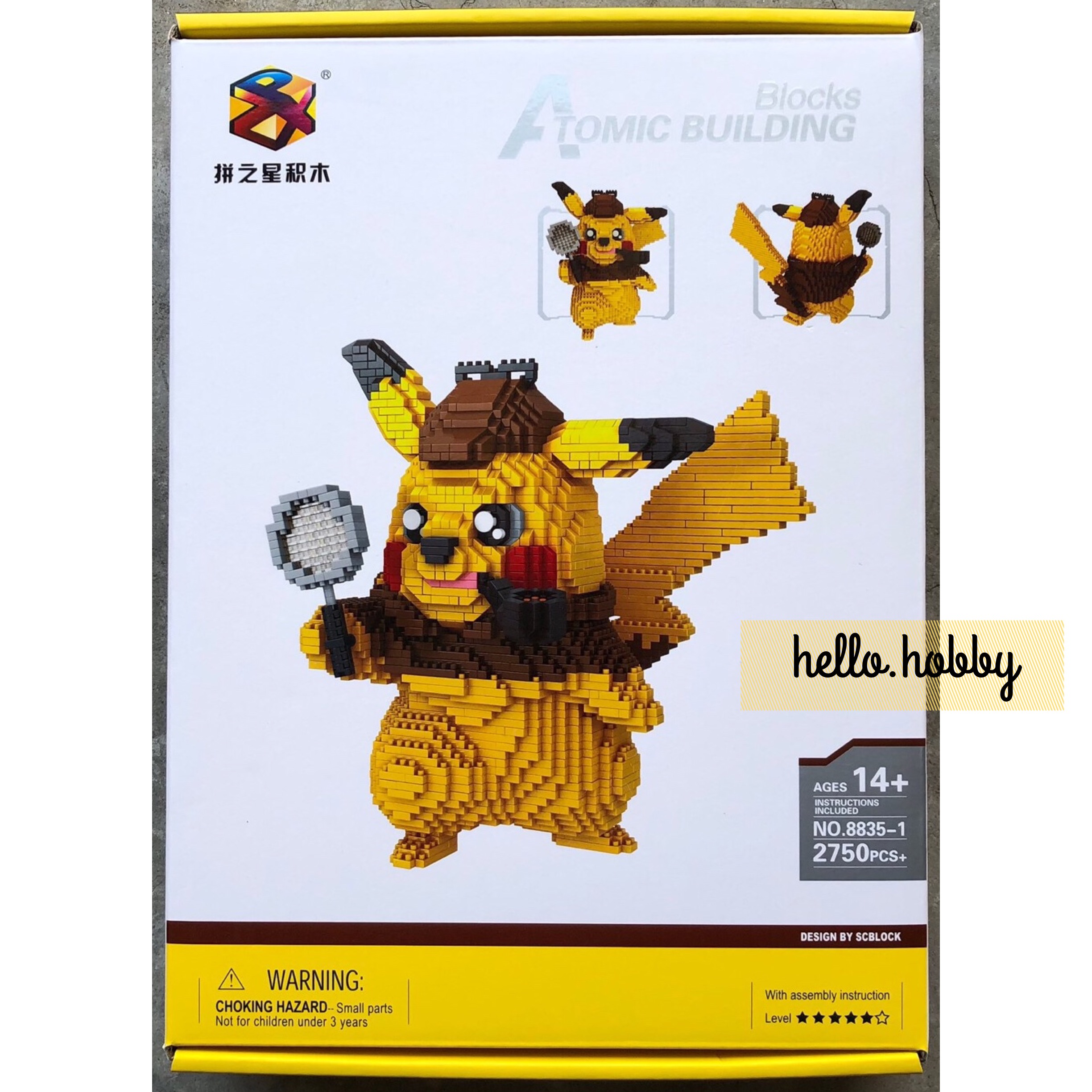 Building Star 8835-1 Pokemon Detective Pikachu 2750pcs