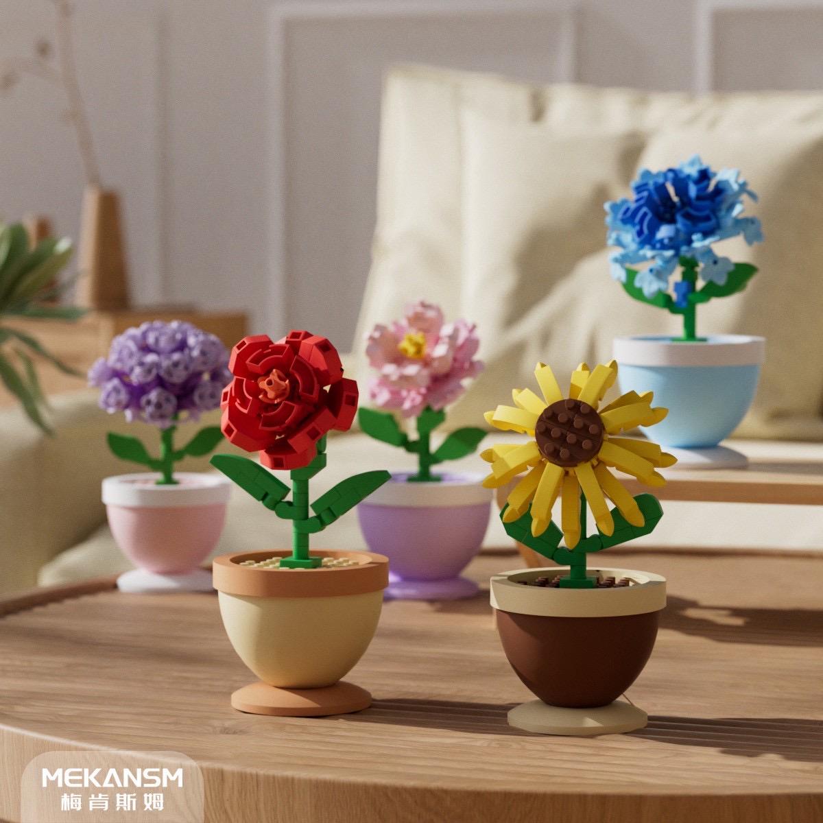 ตัวต่อนาโนไซส์ M Mekansm - Flower in the potted