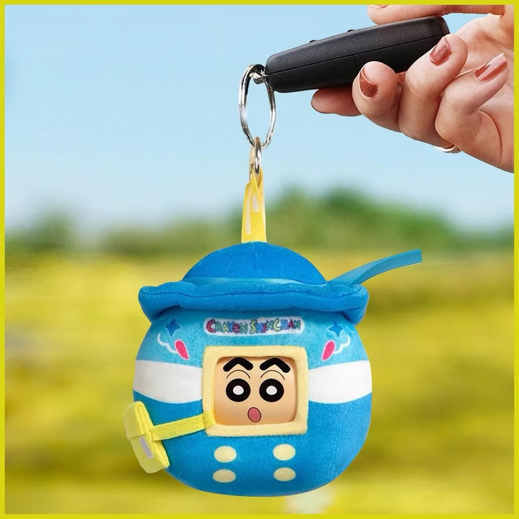 ตุ๊กตาพวงกุญแจ Crayon Shinchan Cute Face Turns Plush Toy Series by WONDERHOBBY