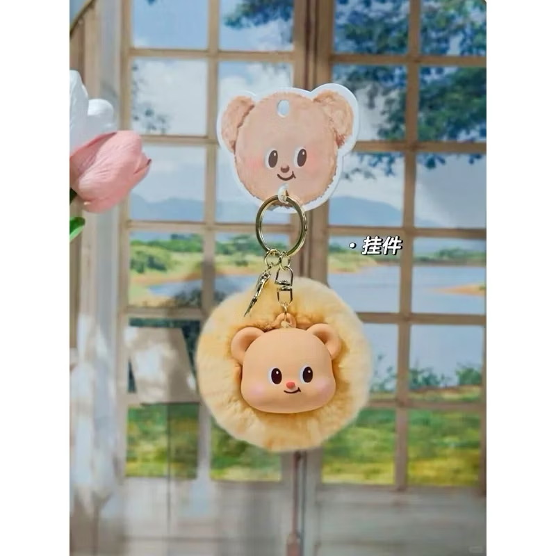 ตุ๊กตาพวงกุญแจ หมีเนยย ลิขสิทธิ์แท้ Plush Ball Pendant Butter Bear Keychain by Baimao