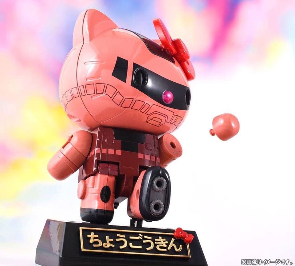 CHOGOKIN Char's Zaku II x Hello Kitty by Bandai