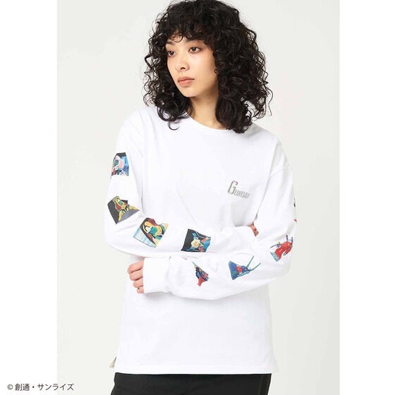 PRE-ORDER : STRICT-G graniph "Mobile Suit Gundam" Long Sleeve T-shirt White Base (White Base Long Sleeve T-shirt)