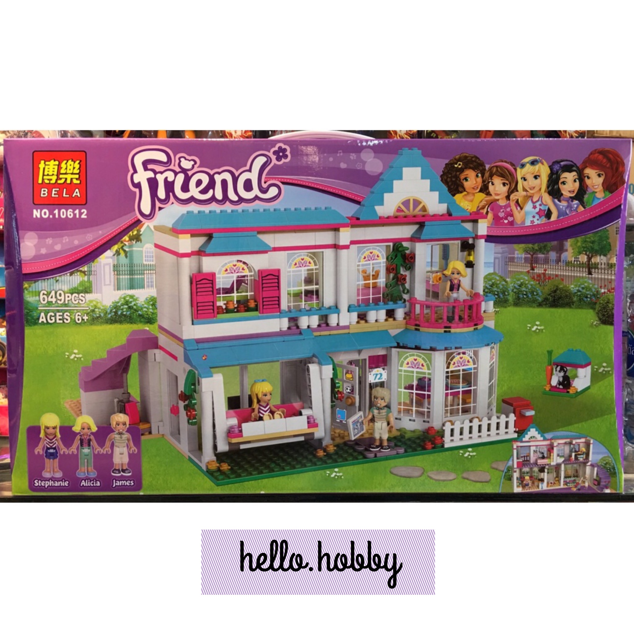 Bela 10612 Friends Stephanie's House 649pcs