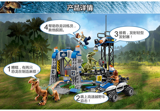 Lele 79180 Raptor Escape 406pcs