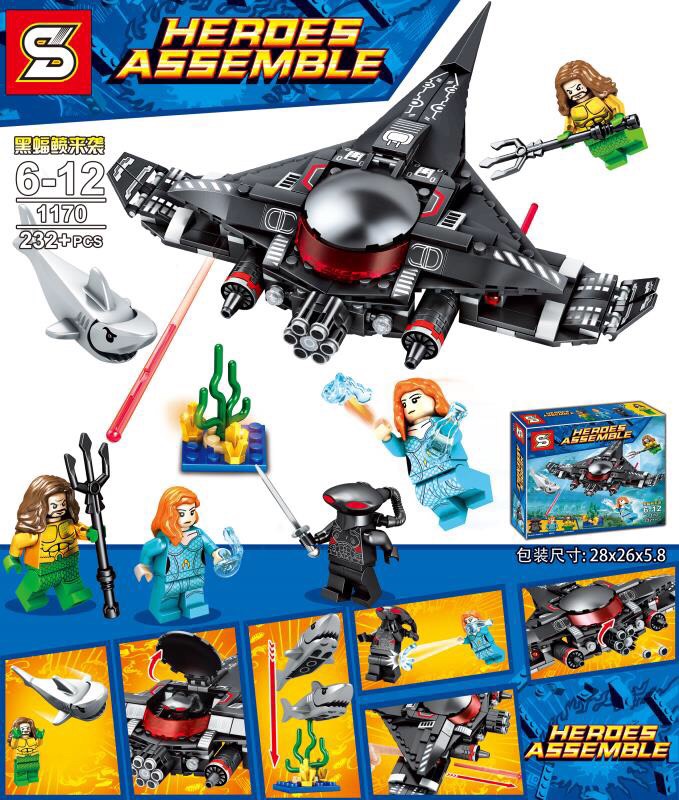 SY 1170 Aquaman Black Manta Strike 232pcs