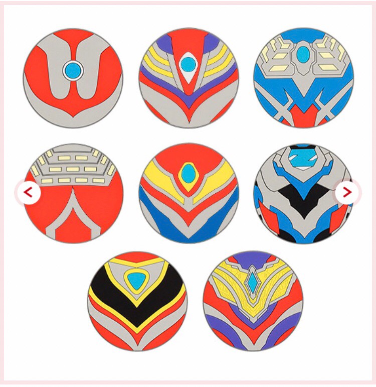 PRE-ORDER : Ultra Hero Rubber Coaster Collection Body Design Complete Set 39072 (8 types in total) 《Ultraman SHOP Limited》