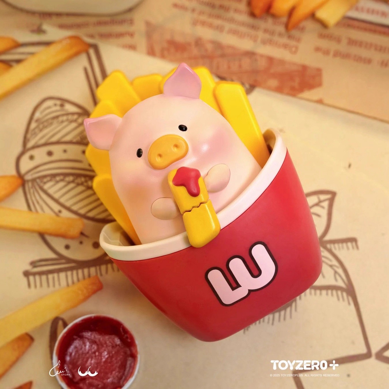 Lulu The Piggy - Burger Express Action Figure Series by Toyzero+