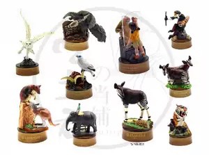 งานฝา กาชาปอง Yokohama Zoo Zoorasia Lunch Jungle Cracker Bottle Cap Trading Figure Collection by Kaiyodo (Set of 9)