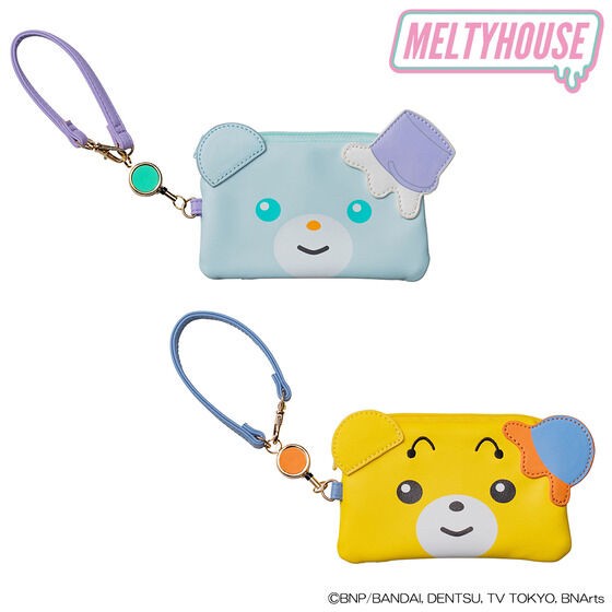 PRE-ORDER : MELTYHOUSE Coin Purse Pass Case with Reel (Snowman Meruli / Honeybee Meruli)