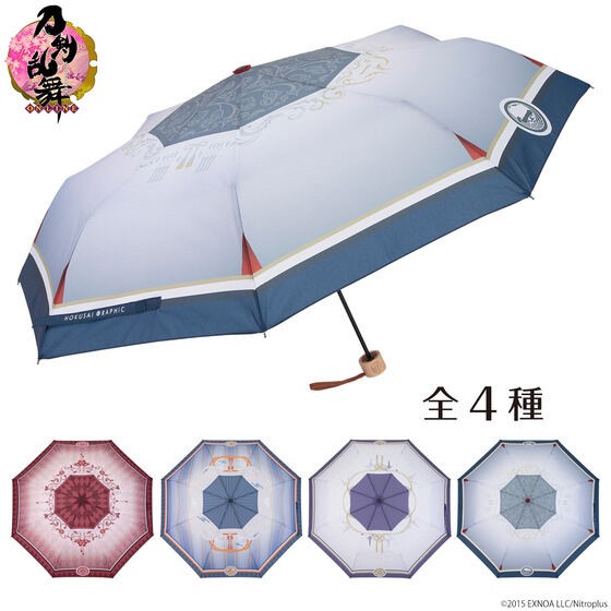 PRE-ORDER : Touken Ranbu -ONLINE- Hokusai Graphic Folding Umbrella 4 Types