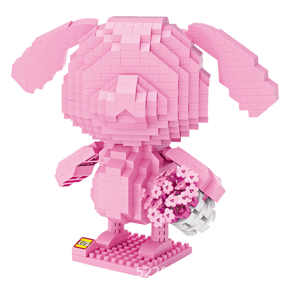 LOZ 9207 No Face Rabbit 600pcs