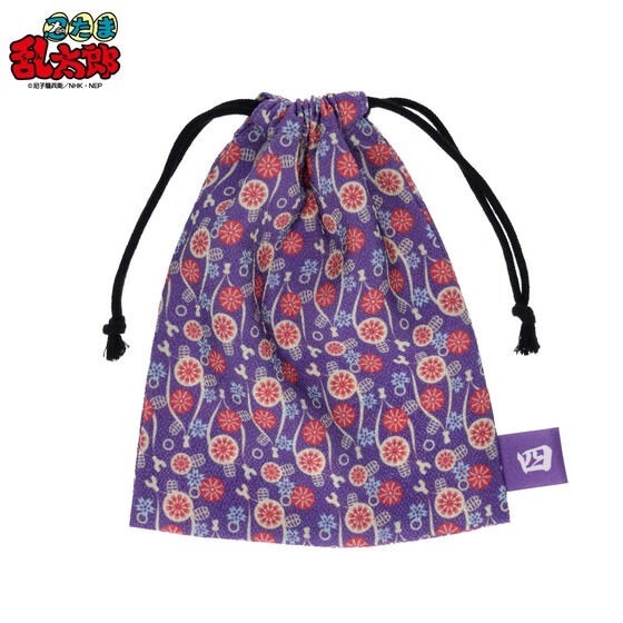 PRE-ORDER : Nintama Rantaro Grade Design Chirimen Drawstring Bag (4 Types)