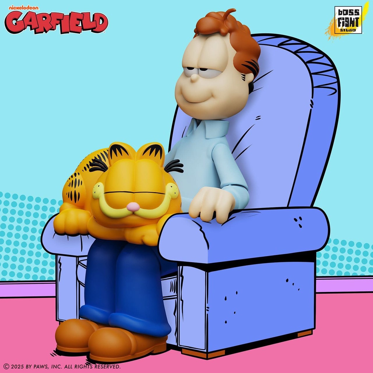 Pre-order : Garfield V.2 / Arlene / Garfield Jon Arbuckle Deluxe Action Figure by Boss Fight Studio
