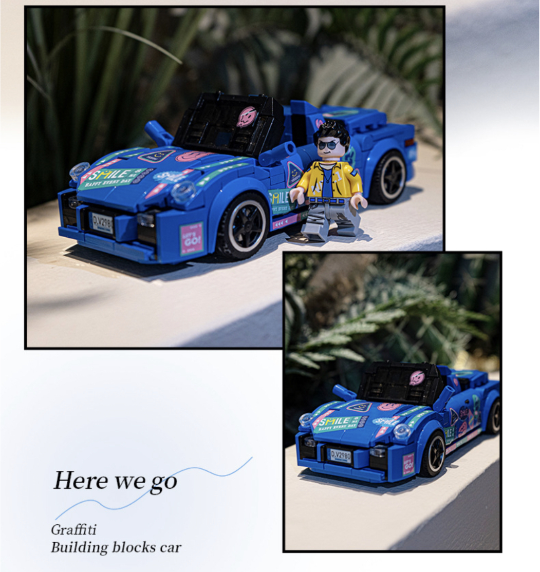 Decool 28005 - 28008 Ford Racing Pacemaker Graffiti Car