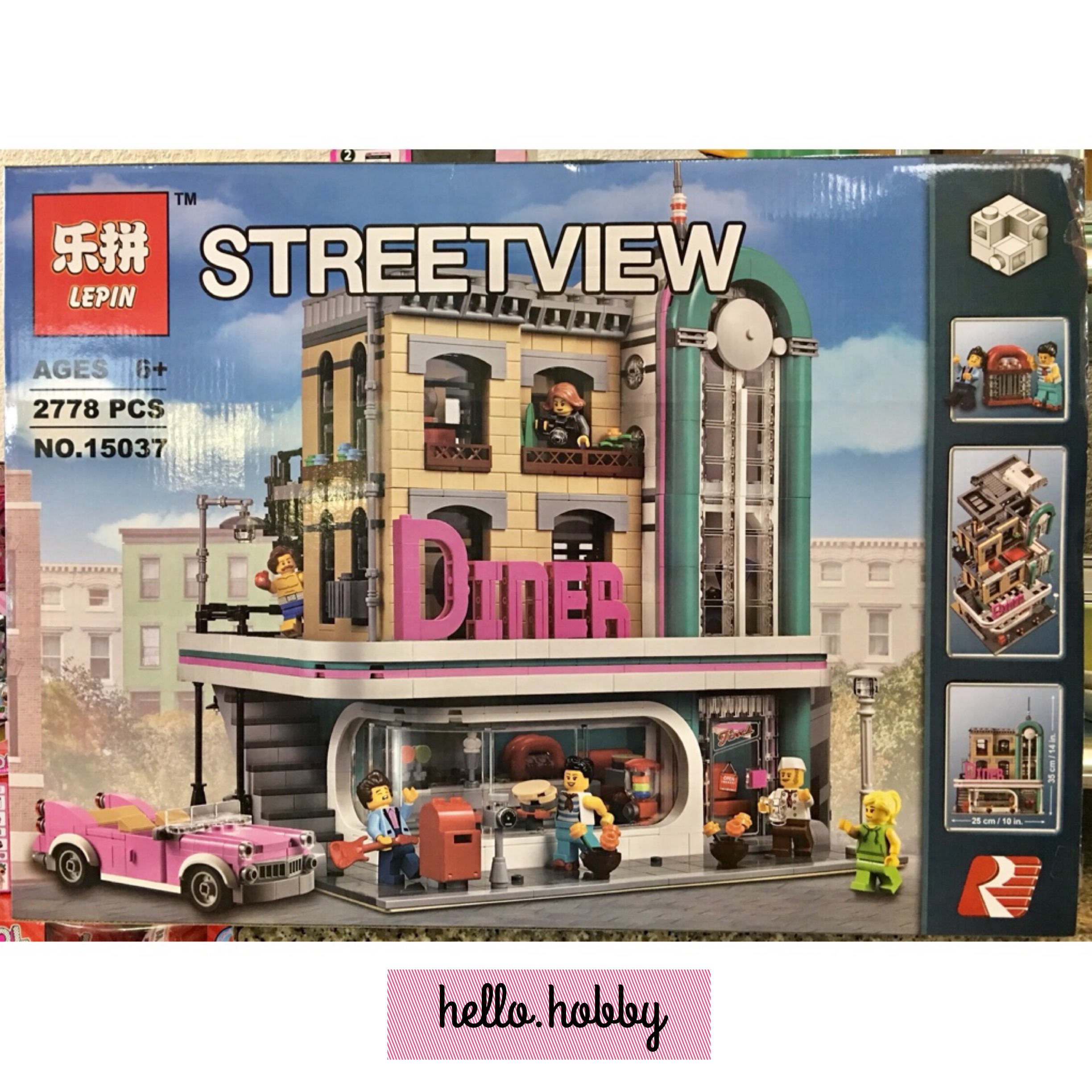 LEPIN 15037 Downtown Diner 2778pcs
