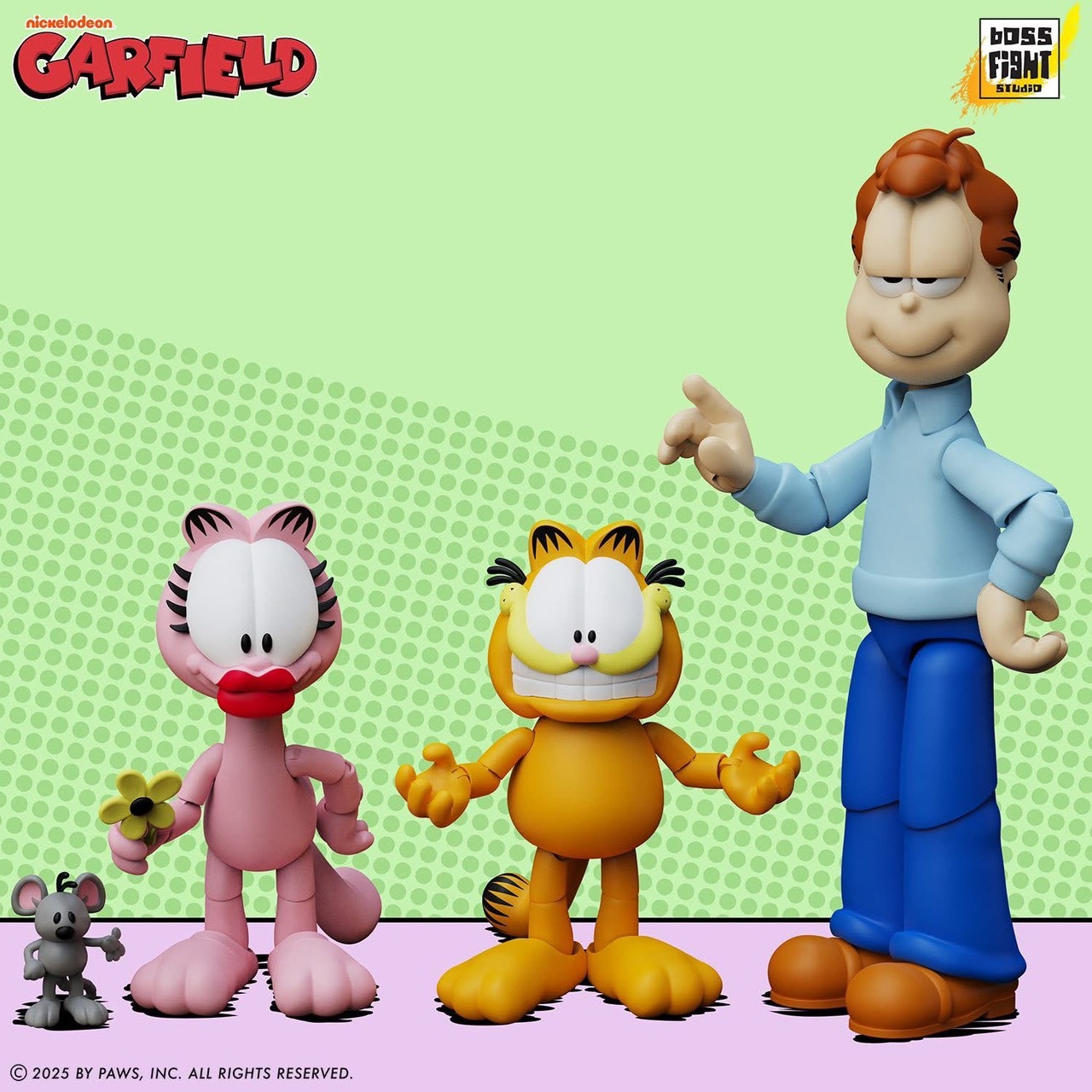 Pre-order : Garfield V.2 / Arlene / Garfield Jon Arbuckle Deluxe Action Figure by Boss Fight Studio