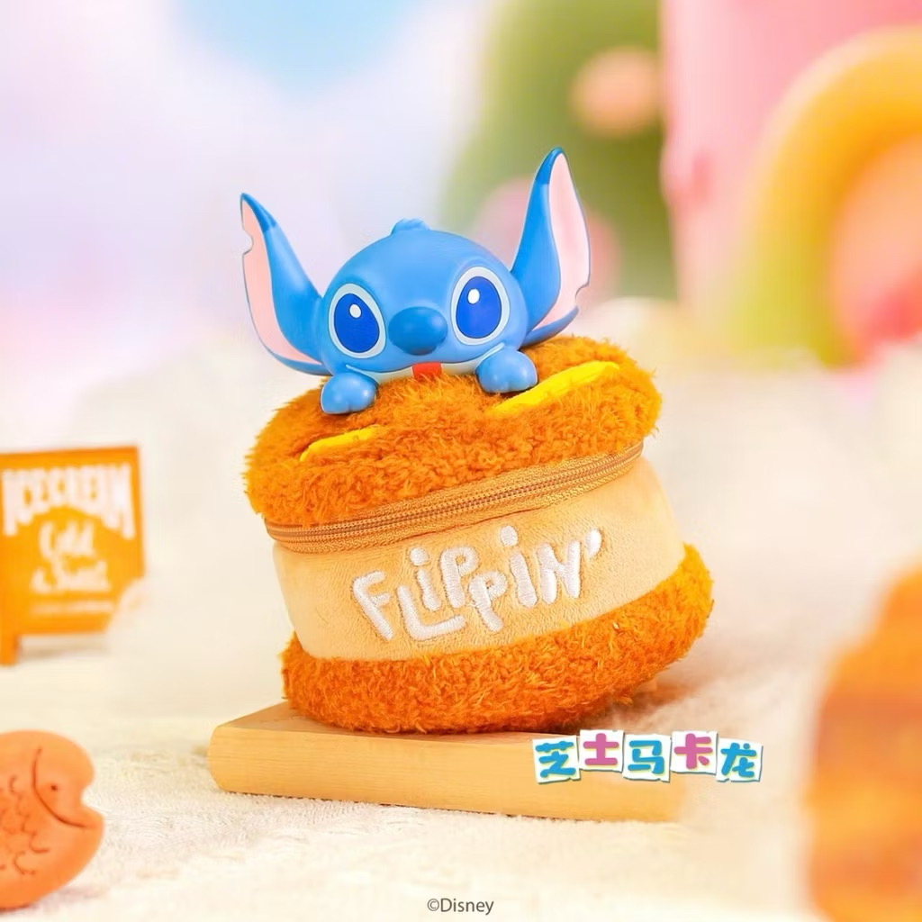 ได้1 ชิ้น กระเป๋าใส่ของจุกจิก ลิขสิทธิ์แท้ - Disney - Stitch - Flipping Amazing Fun Food Bag Series