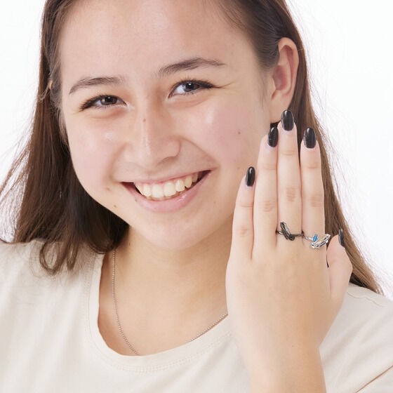 PRE-ORDER : Ultraman Trigger Guts Sparklence & Black Sparklence Silver925 Ring Set