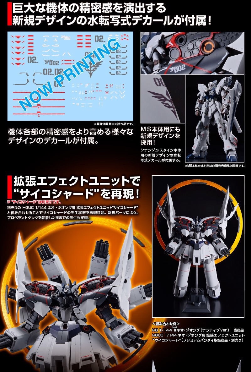 PRE-ORDER : HG 1/144 NZ-999 II NEO ZEONG (NARRATIVE VER.) PLASTIC MODEL