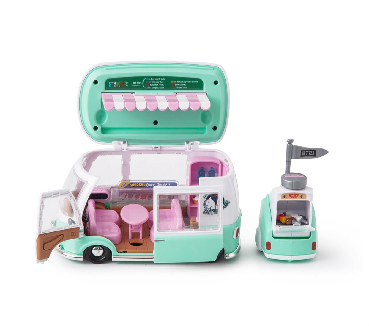 ฟิกเกอร์รถ BT21 Universtar Camping Car Play Set by Line Friends x Young Toys