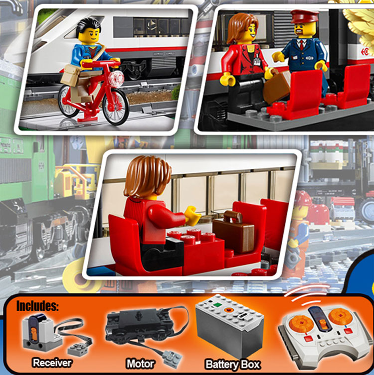 Lepin 02010 High-Speed Passenger Train 659pcs