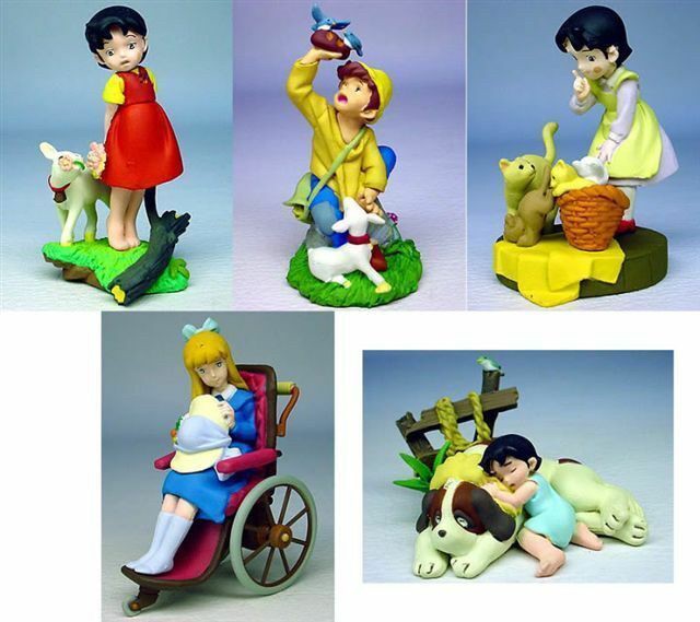 กาชาปอง Kaiyodo Movic K&M Mini Vignette Series The World Masterpiece Theater: Heidi, A Girl of the Alps Gashapon (Set of 5) by Kaiyodo