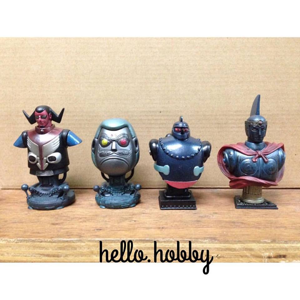 T-28 Tetsujin and Giant Robo Capsule Toy Busts by FiguAx