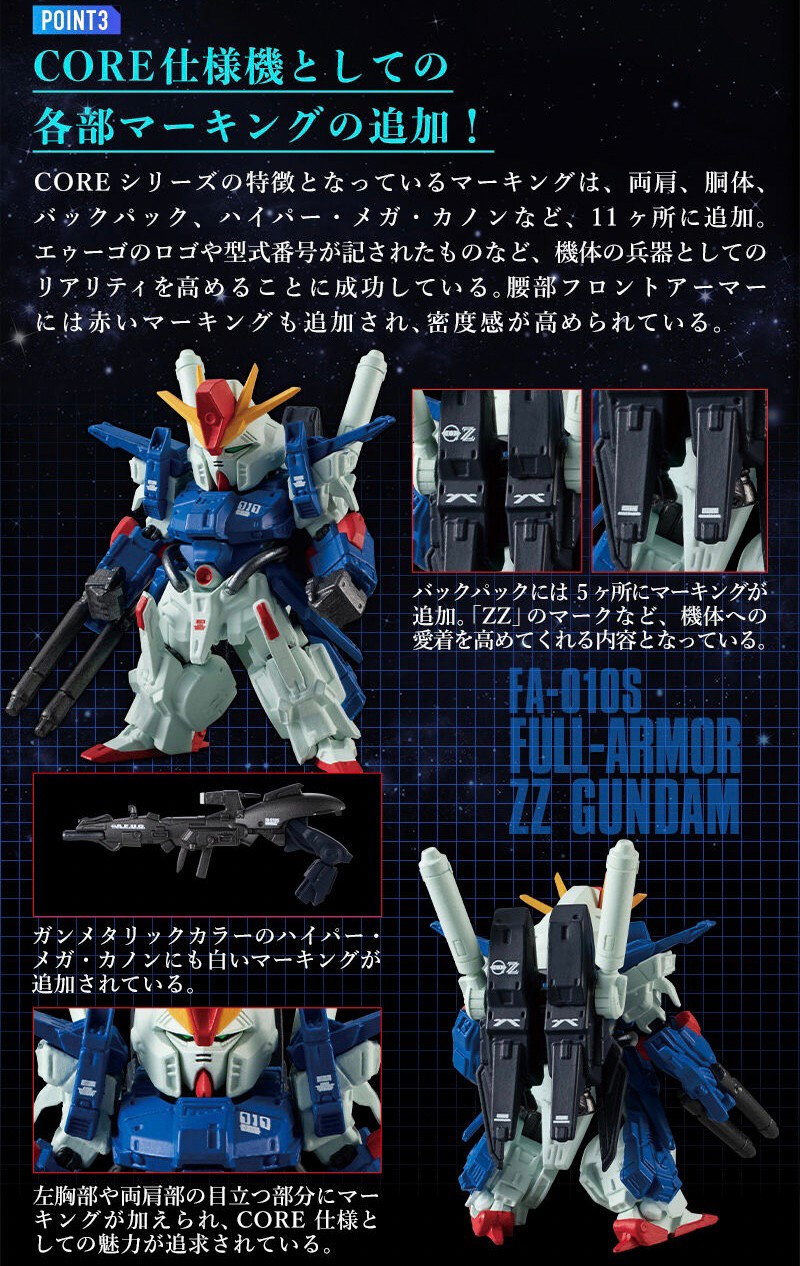 PRE-ORDER : FW GUNDAM CONVERGE CORE Full Armor ZZ Gundam