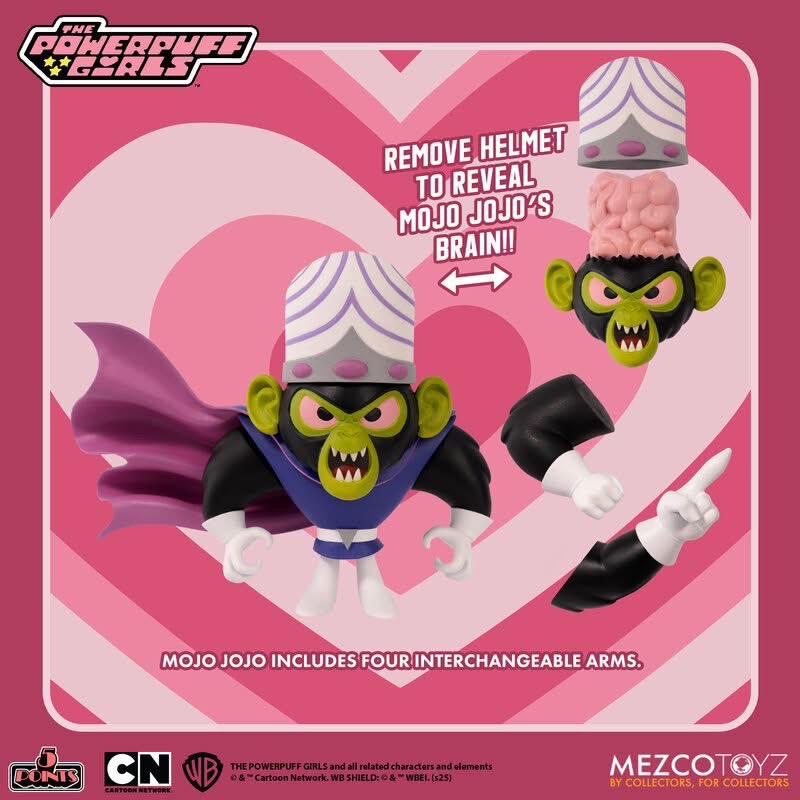 Pre-order : 5 Points Powerpuff Girls Set by Mezco Toyz (Set of 4)