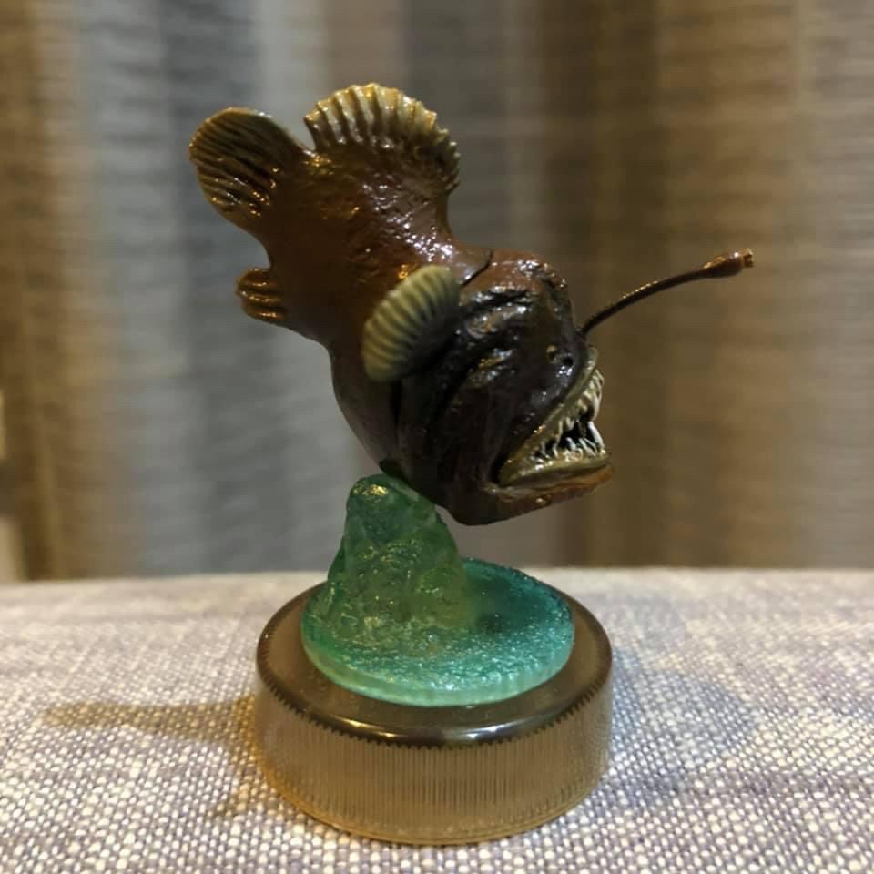 งานฝา สัตว์น้ำ New Enoshima Aquarium World Museum ATLAS ANIMA 3D Bottle Cap Collection (Set of 8) by Kaiyodo