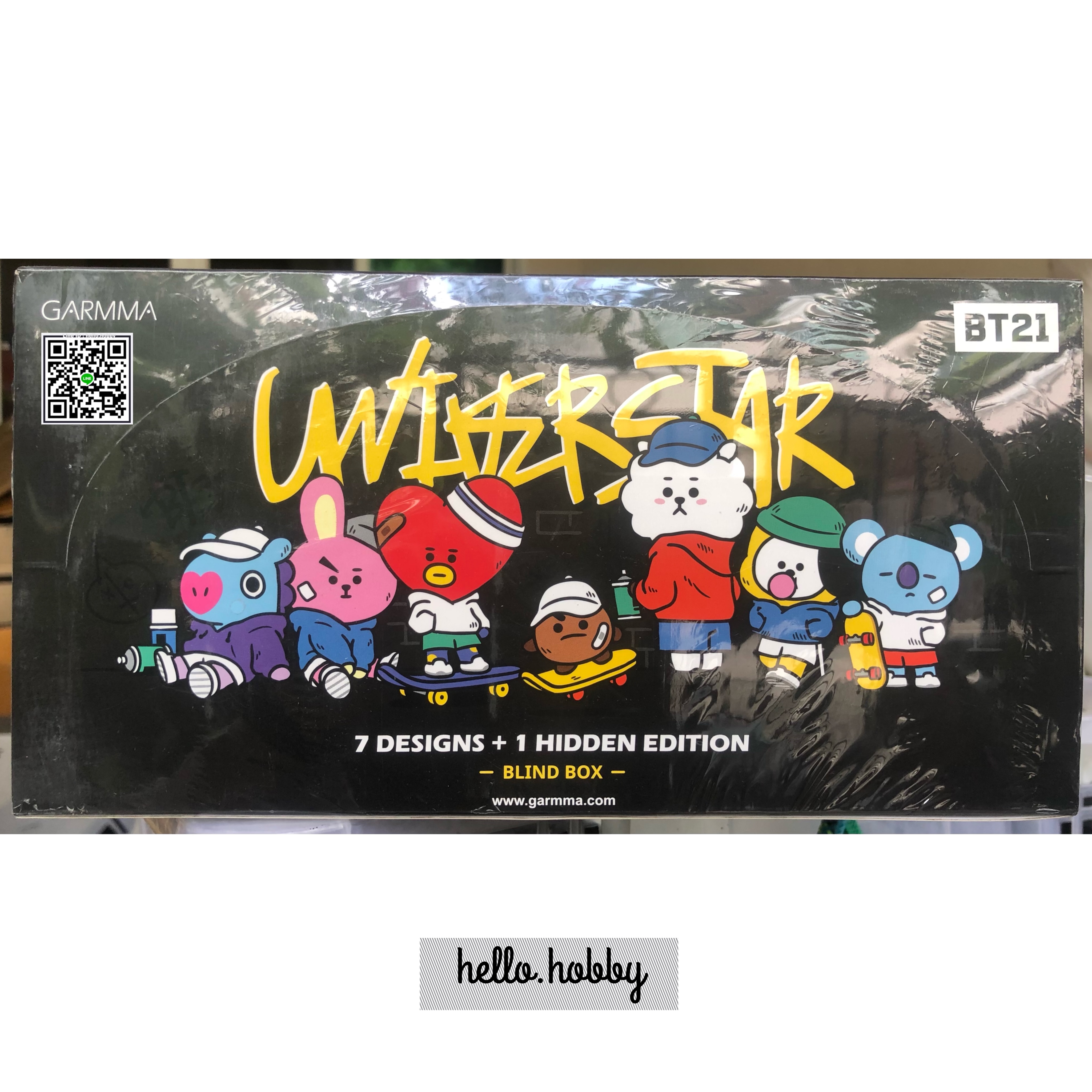 กล่องสุ่ม BTS BT21 Street Mood Series Blind Box by Garmma (Set of 7+1)